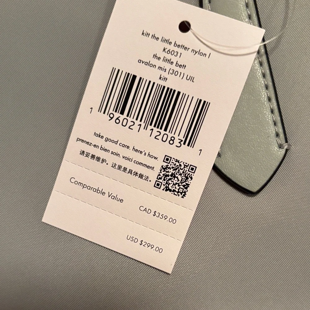Kate Spade New York “The Bridle” Better Nylon Tote – Soft Taupe Gray | NWT